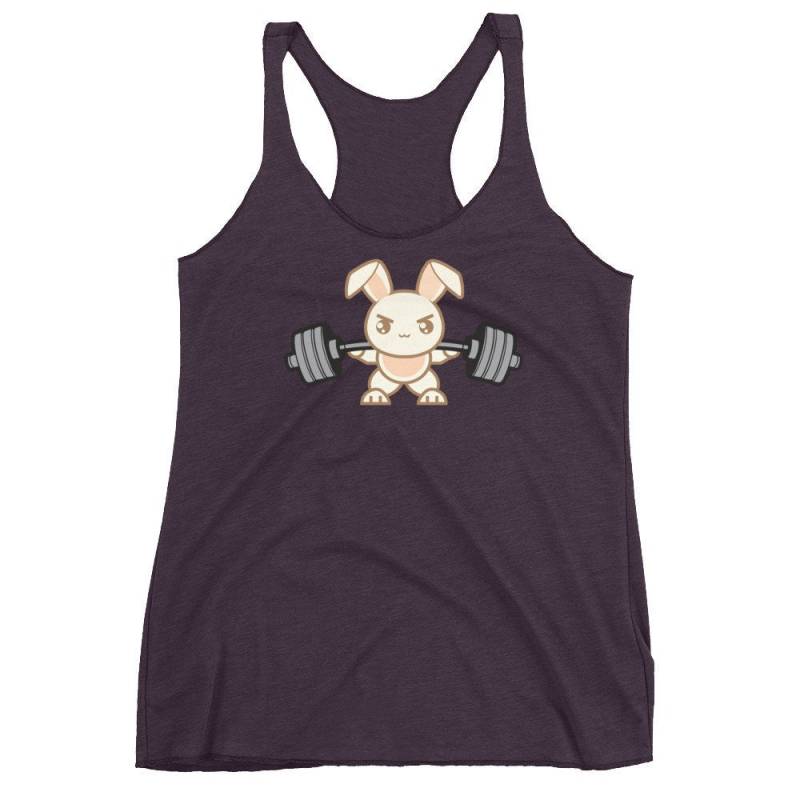 Hase Squat Niedlichen Cartoon, Workout Tanks Für Frauen, Geschenk, Bodybuilding, Gewichtheben, Powerlifting, Crossfit, Fitness, Fitness-studio von oolongtee