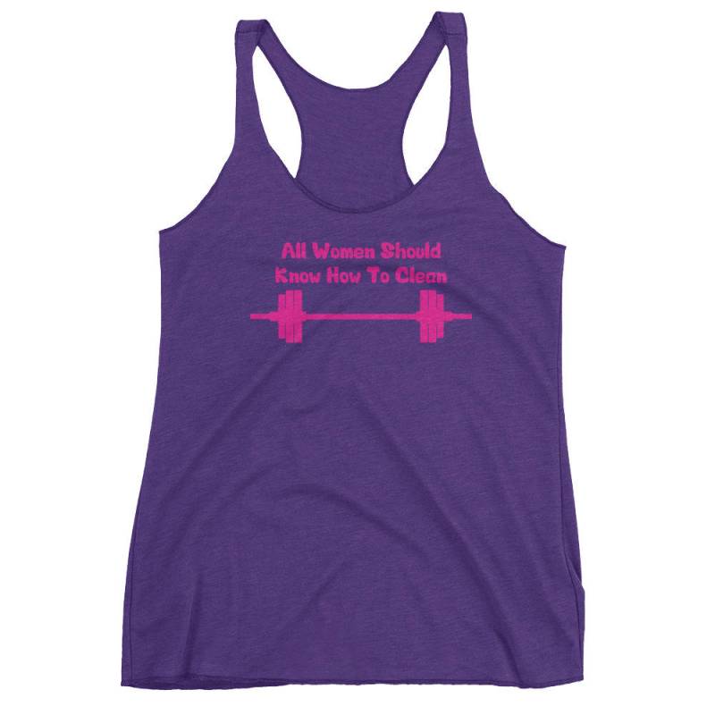 Lernen Sie Zu Reinigen - Workout Tanks Für Frauen, Geschenk Bodybuilding, Gewichtheben, Kraftdreikampf, Crossfit, Wod, Fitness, Training von oolongtee