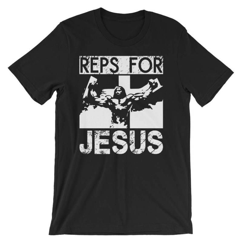 Wiederholungen Für Jesus - Lustige Motivierend Geschenk Bodybuilding, Gewichtheben, Kraftdreikampf, Crossfit, Wod, Fitness, Workout Unisex Gym von oolongtee