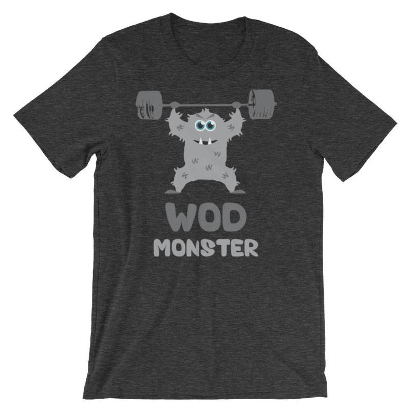 Wod Monster, Niedlichen Cartoon - Geschenk Für Gewichtheben, Kraftdreikampf, Crossfit, Fitness, Bodybuilding, Workout Unisex Gym T-Shirt von oolongtee