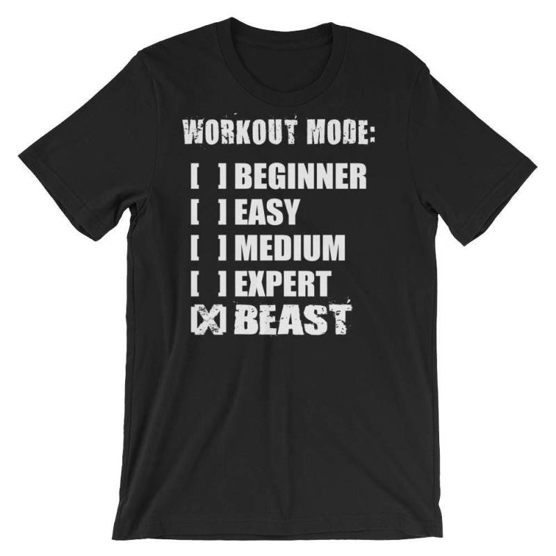 Workout-Modus, Tier, Motivierende Geschenk Für Bodybuilding, Gewichtheben, Kraftdreikampf, Crossfit, Wod, Fitness, Workout - Unisex Gym T-Shirt von oolongtee
