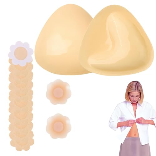 oooaooo 3 Paar Klebe BH Push Up Set, Push up Pads Bikini Klebe-BHS Klebe BH Große Brust Adhesive Bra Brust Pads Selbstklebender BH for Women's Swimsuit Bikini Wedding Dress von oooaooo