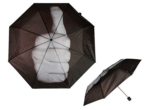 Regenschirm Finger - 90cm schwarz inkl. Tasche von ootb