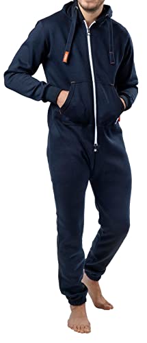 O'Poppy Jumpsuit Herren kuschelig und warm mit spitzer Kapuze Overall Onesie Anzug von opoppy