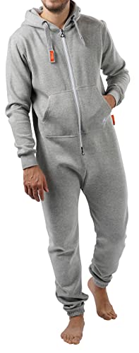 O'Poppy Jumpsuit Herren kuschelig und warm mit spitzer Kapuze Overall Onesie Anzug von opoppy