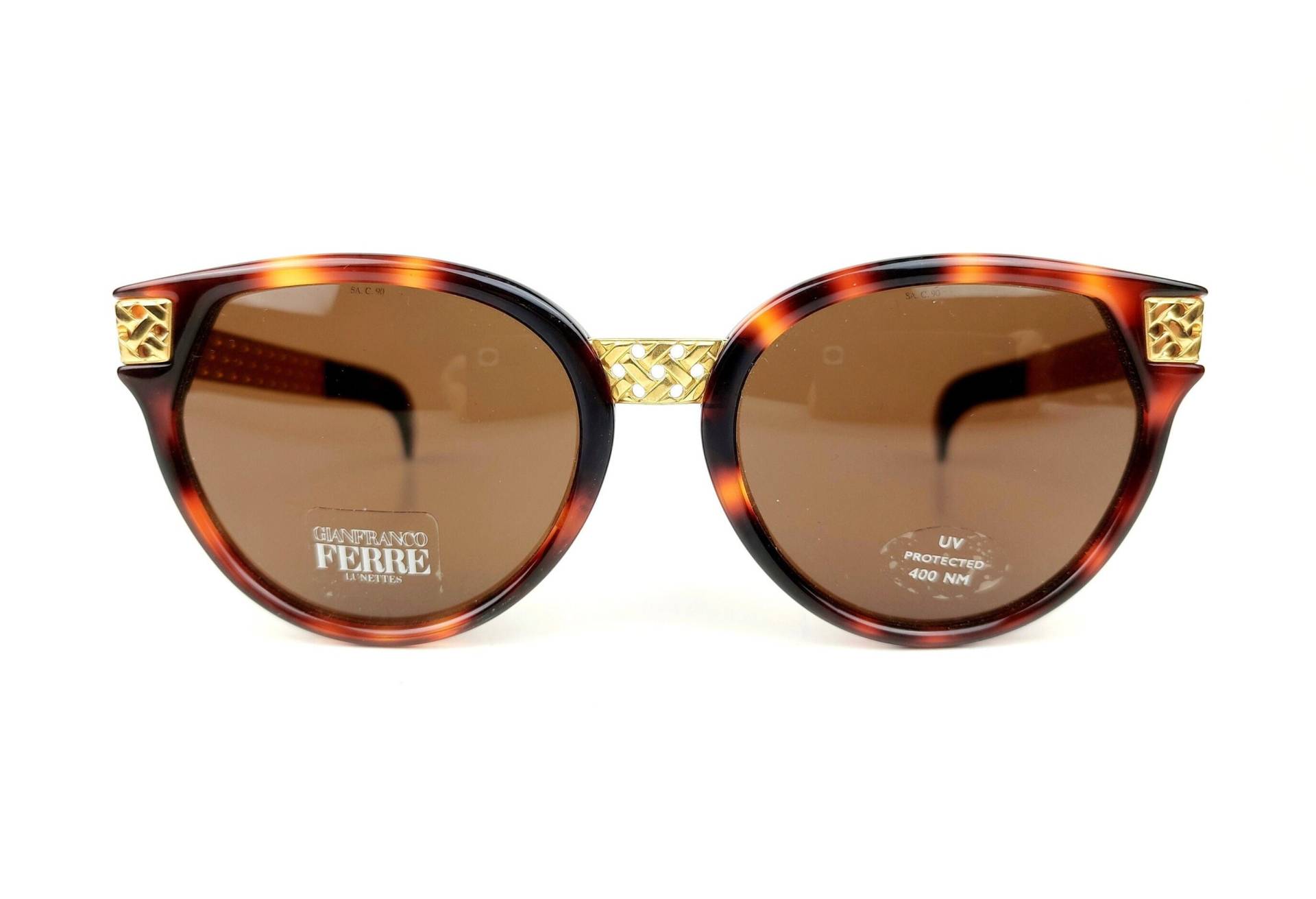 Gianfranco Ferre 140/S 05D 80Er Vintage Original Schildkröte Damen Sonnenbrille - Selten von optobasevintage