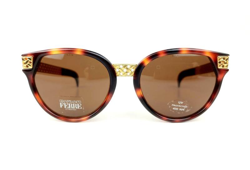 Gianfranco Ferre 140/S 05D 80Er Vintage Original Schildkröte Damen Sonnenbrille - Selten Gianfranco Ferre 140/S 05D 80Er Vintage Original Schildkröte Damen Sonnenbrille - Selten von optobasevintage