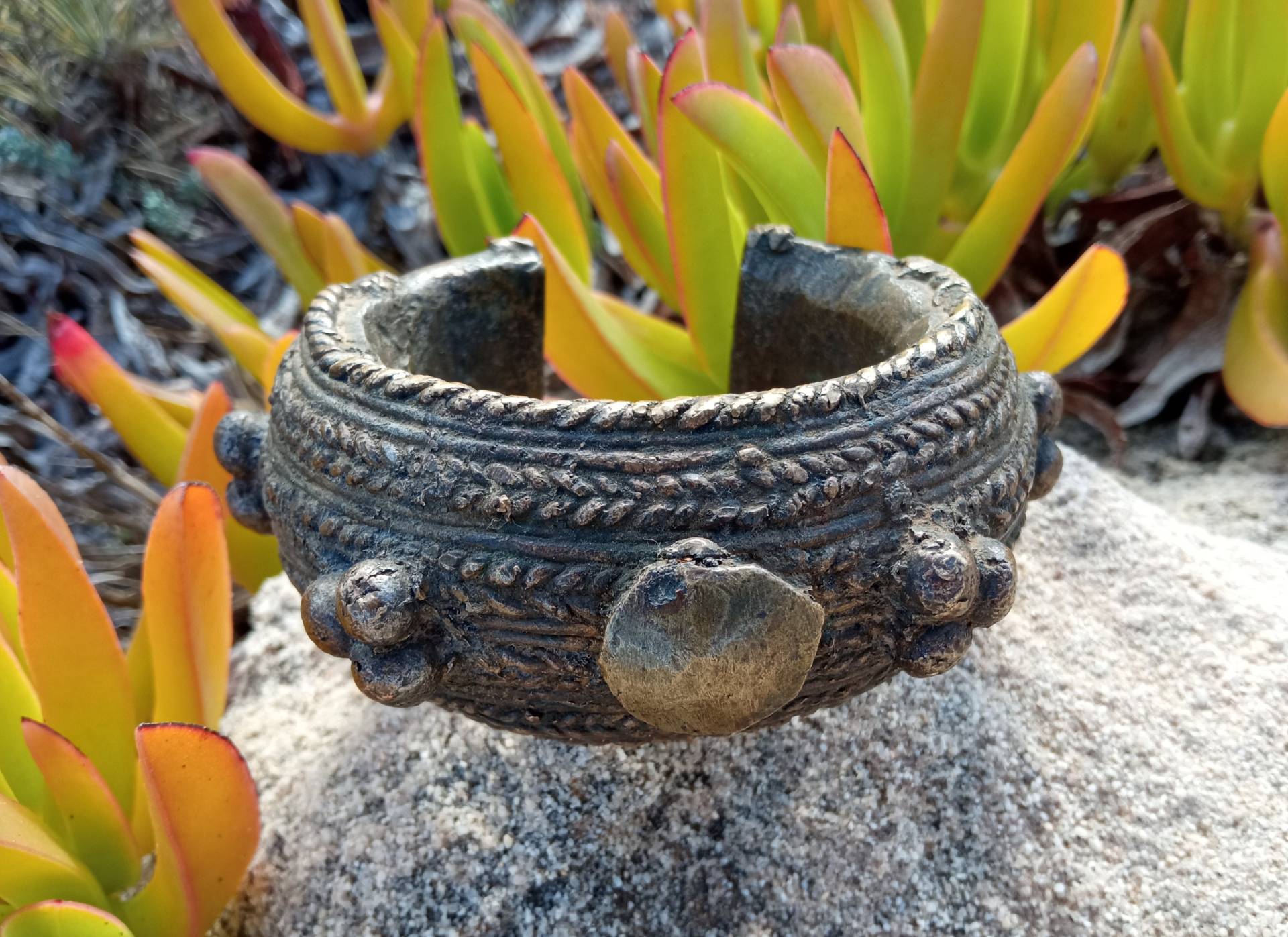 Alter Armreif Original Aus Afrika 745 Gramm 10cm Antik Schwer Bronze Vintage Schmuck Armband Boho Hippie Goa Psy Deco Deko Sammlung von orangeblooming