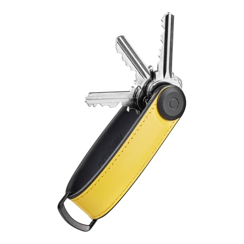 Key Organizer HYBRID Leather SOLAR Yellow ORBITKEY von orbitkey