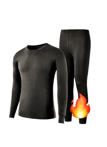orbiz Men’s Thermal Underwear Set - Full Long Sleeve Vest Top and Long Johns Bottoms Perfect Heat Micro Winter Underwear von orbiz