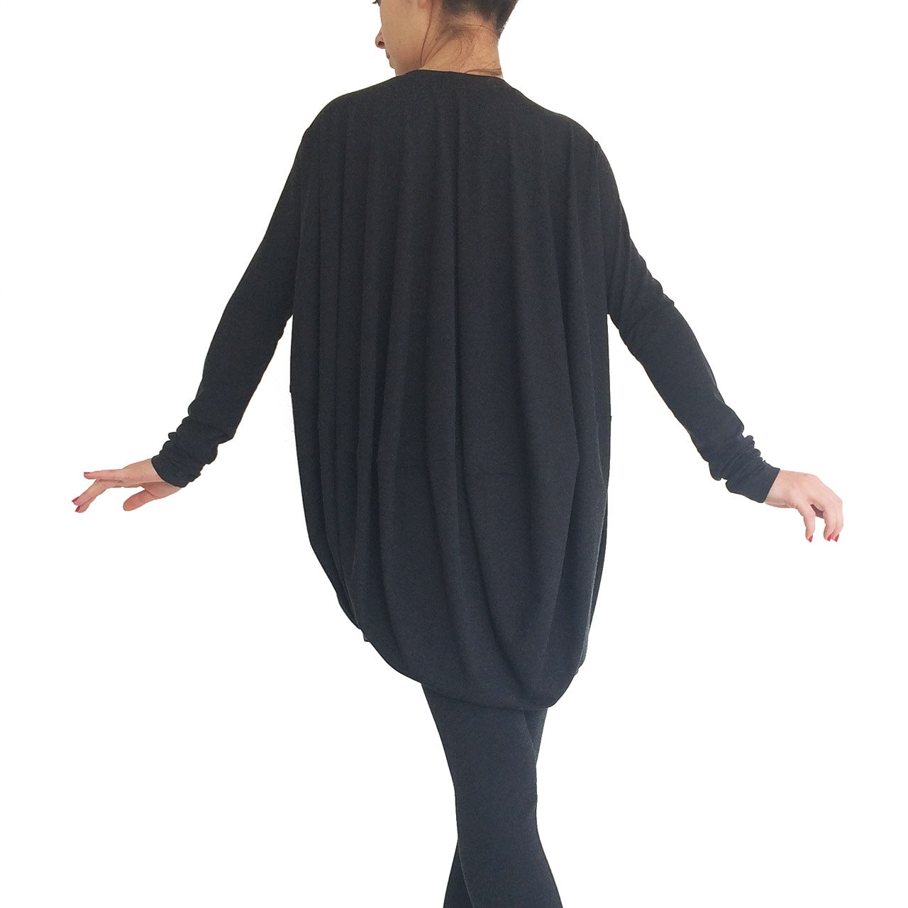 Sale Lockerer Pullover Langarm Tunika Top Oversize Drape Lässig Plus Size Umstandsmode Bluse Damenmode Shell Fall von orchideaboutique