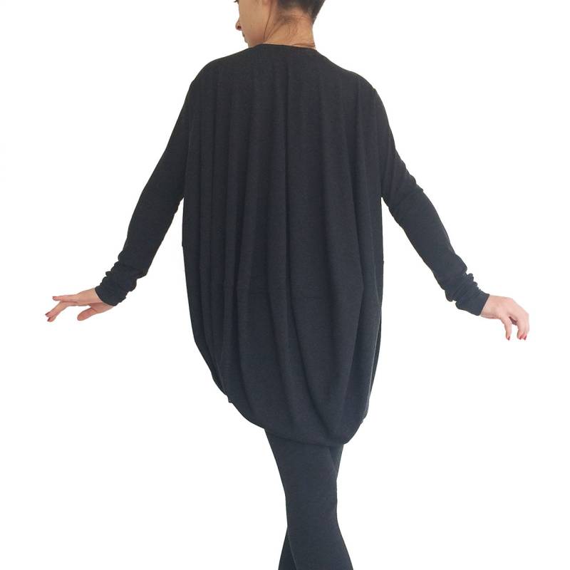 Sale Lockerer Pullover Langarm Tunika Top Oversize Drape Lässig Plus Size Umstandsmode Bluse Damenmode Shell Fall von orchideaboutique