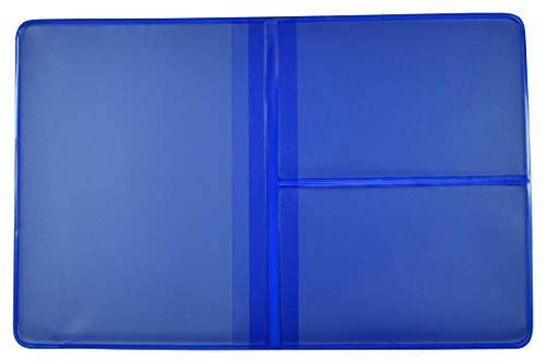 orgaexpert KFZ Schein Schutzhülle Blau 4 Fächer 120x190mm Made in Germany Etui Mappe Kartenhülle Fahrzeugschein Hülle von orgaexpert