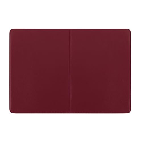 orgaexpert Schutzhülle für neuen Impfpass Bordeaux 200x140mm (offen) Made in Germany - dokumentenecht - mit Buchrücken Impfausweis Impfbuch Hülle Etui Umschlaghülle von orgaexpert