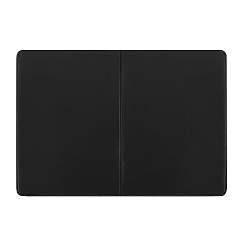 orgaexpert Schutzhülle für neuen Impfpass Schwarz 200x140mm (offen) Made in Germany - dokumentenecht - mit Buchrücken Impfausweis Impfbuch Hülle Etui Umschlaghülle von orgaexpert