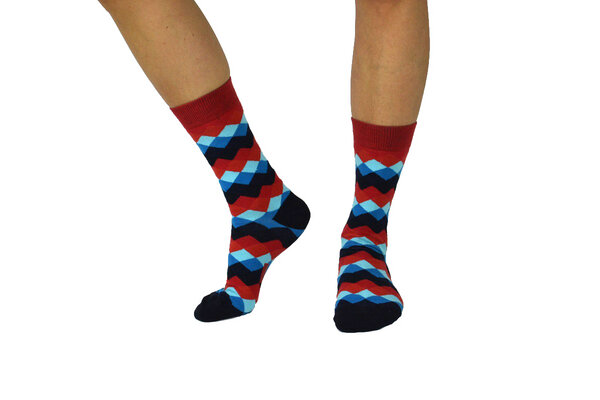 organic socks of sweden Socken mit eingestricktem Muster von organic socks of sweden