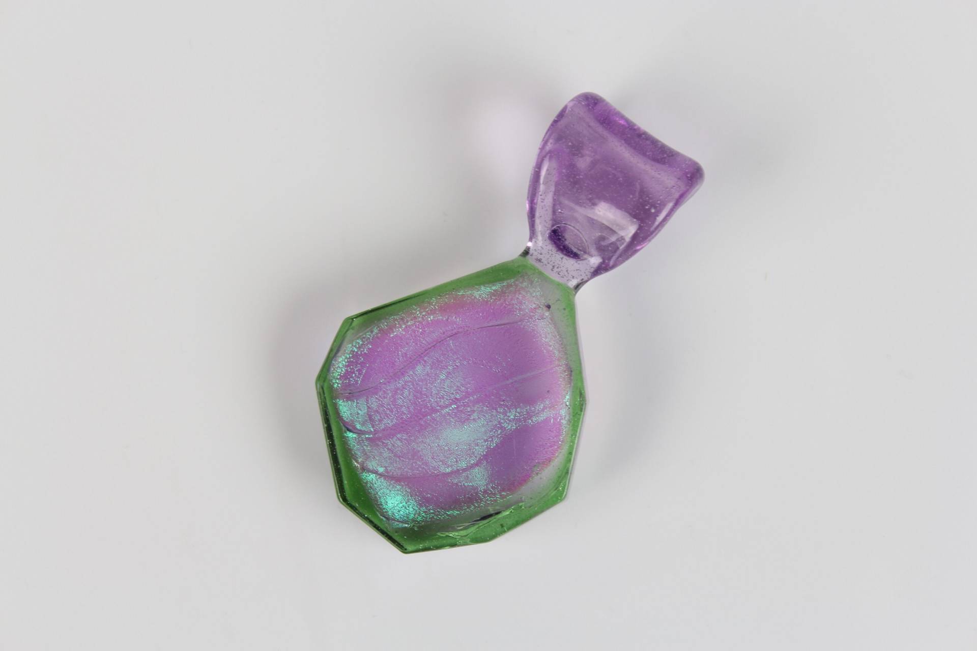 Turmalin Wassermelone Scheibe Dichro Glas Anhänger Halskette Handgemacht Turmalin Wassermelone Scheibe Dichro Glas Anhänger Halskette Handgemacht von organicglassworks