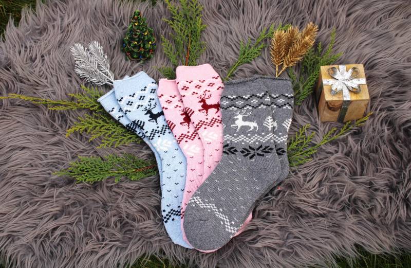 Kuschelige 100% Alpakawoll-Socken 3Er Pack - Warme Wintersocken Aus Reiner Alpakawolle Perfektes Geschenk Für Sie von organicshop24