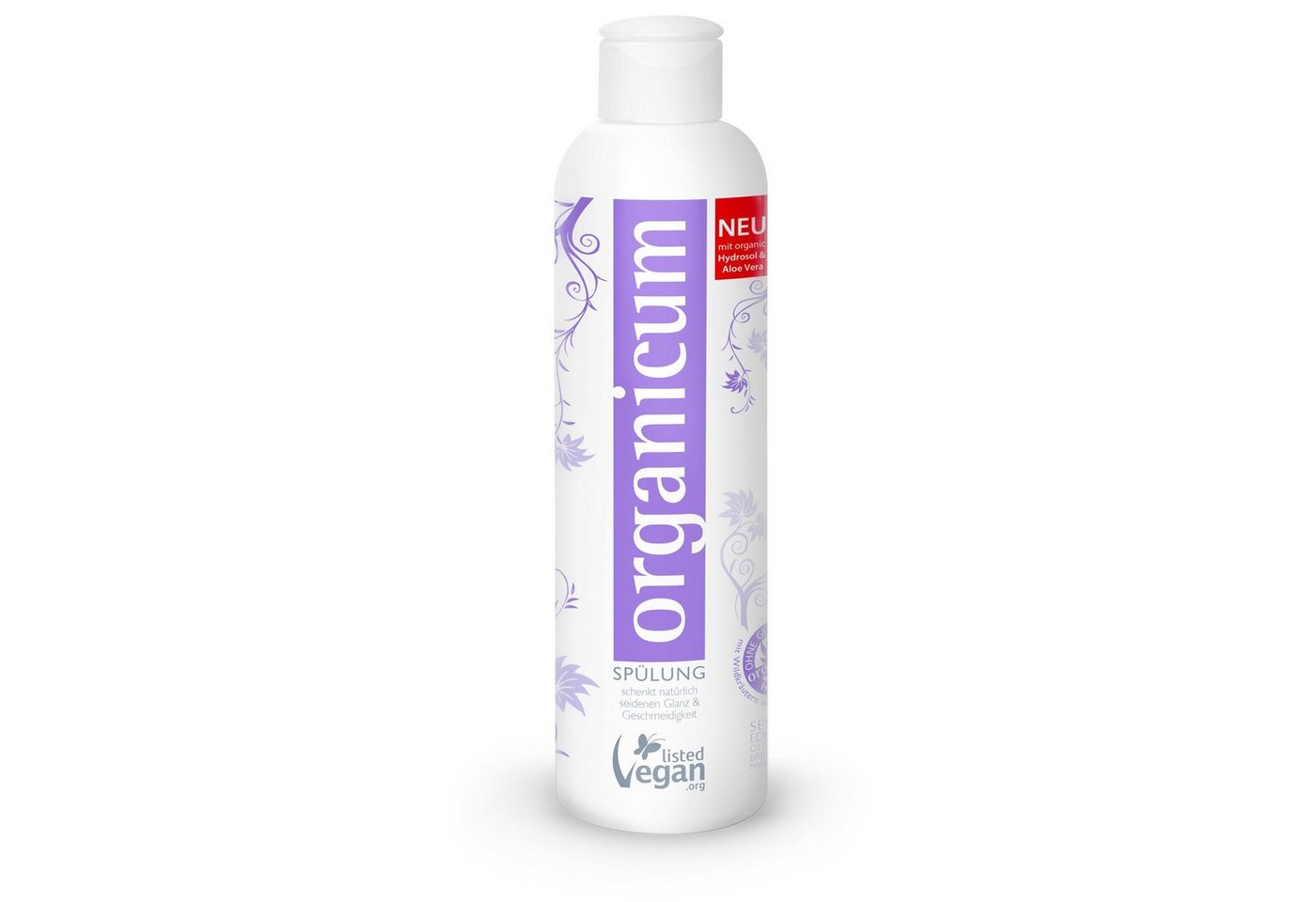organicum Haarspülung Spülung für seidenen Glanz und Geschmeidigkeit 250 ml, organic Hydrosol Spülung für getöntes, gefärbtes & strapaziertes Haar von organicum
