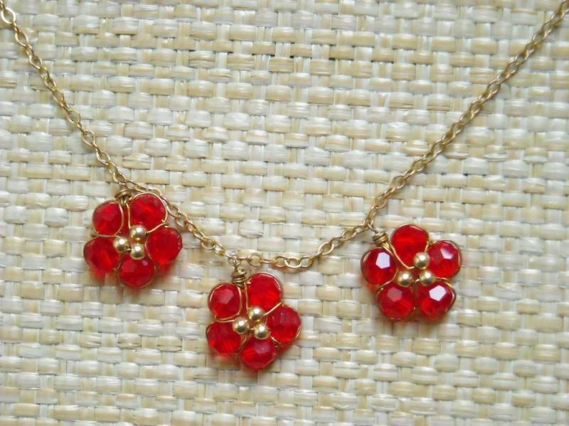 Kirschblüte Gold Kette von ori12Jewelry