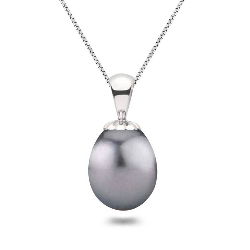 Süßwasserperle Anhänger 16 Oder 18 Zoll Sterling Silber Kette Riesige Graue Träne Perle Halskettenanhänger Für Frauen Tropfenform Schmuck Süßwasserperle Anhänger 16 Oder 18 Zoll Sterling Silber Kette Riesige Graue Träne Perle Halskettenanhänger Für Frauen Tropfenform Schmuck von orienjewel