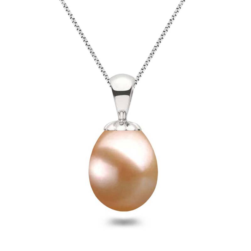 Süßwasserperle Anhänger 16 Oder 18-Zoll-sterling Silber Kette Riesige Rosa Tropfen Perle Halskette Für Frauen Tropfenform Schmuck Süßwasserperle Anhänger 16 Oder 18-Zoll-sterling Silber Kette Riesige Rosa Tropfen Perle Halskette Für Frauen Tropfenform Schmuck von orienjewel
