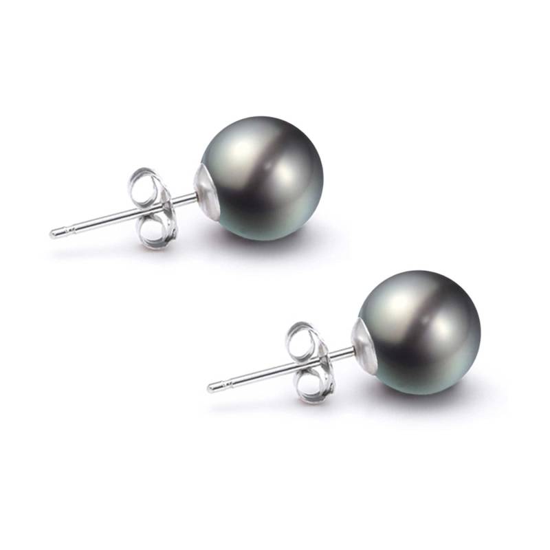 Tahiti Perle Ohrstecker Aaaa 14K Solid Gold Ohrringe Für Frauen Schwarze Silber Fassungen Mit Zertifizierung Tahiti Perle Ohrstecker Aaaa 14K Solid Gold Ohrringe Für Frauen Schwarze Silber Fassungen Mit Zertifizierung von orienjewel