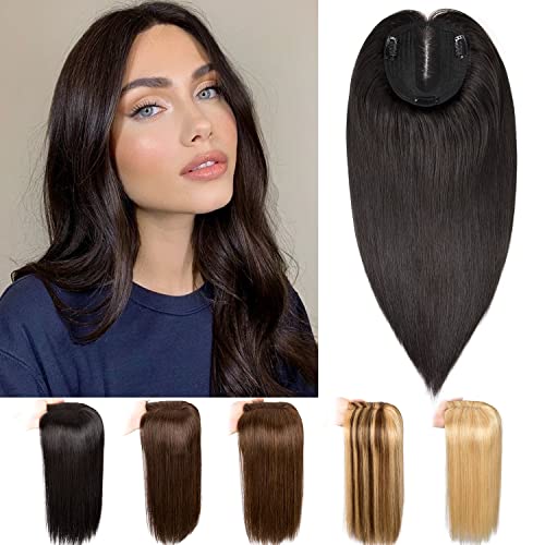 Originea Echthaar Topper Für Frauen Dünner Werdendes Haar Clip in Topper Echthaar Extensions 12x13cm Mono Basis Handgefertigt Toupet 35cm-65g #1B Natürliches Schwarz Originea Echthaar Topper Für Frauen Dünner Werdendes Haar Clip in Topper Echthaar Extensions 12x13cm Mono Basis Handgefertigt Toupet 35cm-65g #1B Natürliches Schwarz von originea