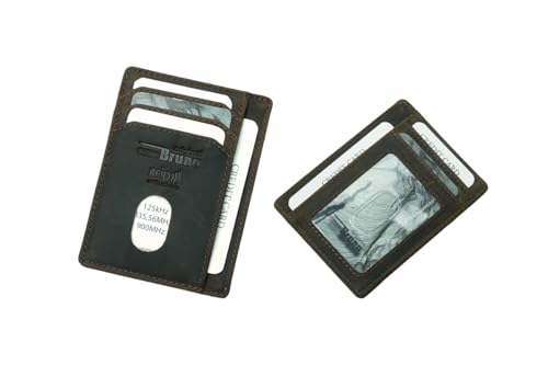 Mini Geldbörse Leder super flach Herren braun RFID Kartenetui kleine Mini Geldbeutel Slim Wallet Portemonnaie klein schmal dünn Kreditkartenhalter Etui Mini Geldbörse Leder super flach Herren braun RFID Kartenetui kleine Mini Geldbeutel Slim Wallet Portemonnaie klein schmal dünn Kreditkartenhalter Etui von orso Bruno original