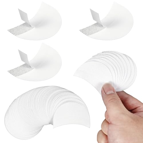Oruola 200 Stück Lidschatten Schild,Lidschatten Pads,Wimpernblättchen zum Färben,Lidschattenschild,Selbstklebend Eyeshadow Shields von Tönung Lippen Makeup Rückstand von oruola
