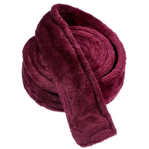 oruola 180cm Bademantel Gürtel,Bathrobe Band,Gürtel für Bademantel aus Flanell,Bademantelsgürtel Ersatz,Weicher Bade Mantel Damen Frottee Band in Weinrot,Ersatz für Zuhause Unterwegs Verwendet von oruola