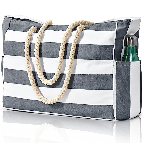 oscaurt Strandtasche XXL Familie Tote Bag Shopper Tasche Damen Handtasche Groß Umhängetasche Geschenke für Frauen Einkaufstasche Sporttasche Mommy Bag Tragetasche von oscaurt