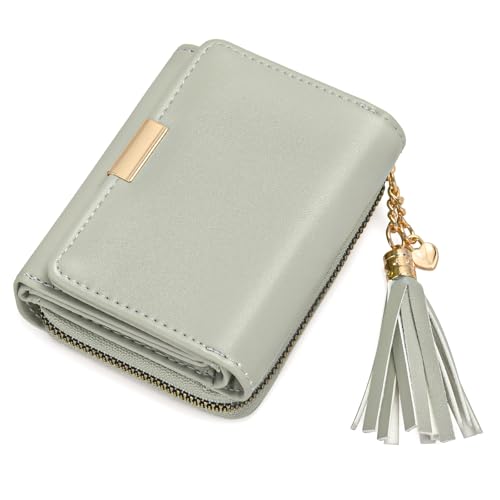 oscaurt Geldbeutel Damen Klein Portemonnaie Damen mit RFID Blockierung Portmonee mit Zipper Münzfach Brieftasche Geldbörse Für Frauen von oscaurt