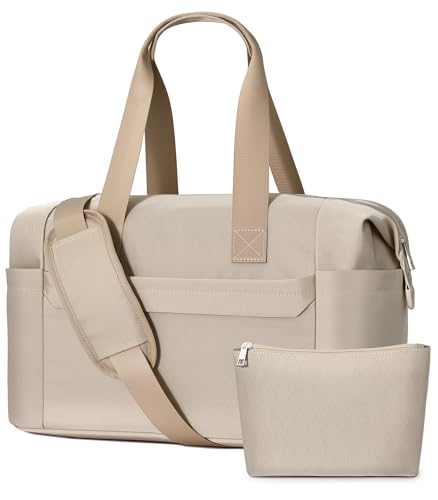 oscaurt Handgepäck Tasche 24L Reisetasche Damen Wasserabweisend Weekender Mit Kosmetiktasche Faltbare Gym Bag Geburt Krankenhaustasche Für Urlaub Arbeit von oscaurt