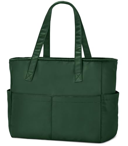 oscaurt Handtasche Damen Wasserdicht Laptop-Tragetasche Tote Bag Groß Einkaufstasche Arbeitstasche Damen Schultasche Faltbar Strandtasche mit Reißverschluss von oscaurt