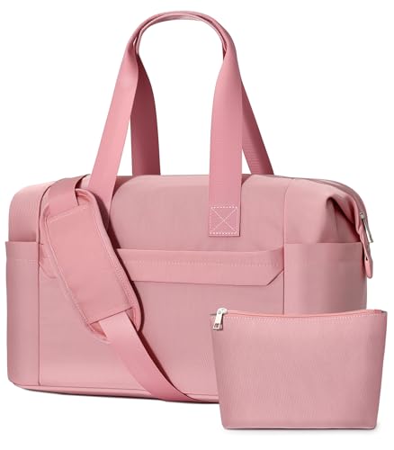 oscaurt Reisetasche Handgepäck Tasche 24L Wasserabweisend Weekender Damen Faltbare Sporttasche Kliniktasche Geburt Krankenhaustasche Mom Bag Mit Nasse Tasche für Flugzeug Reise von oscaurt