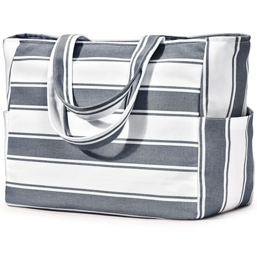 oscaurt Strandtasche XXL Familie Damen Tote Bag Wasserdicht Reisetasche Groß Geschenke für Frauen Badetasche mit Reißverschluss Sporttasche Umhängetasche Shopper von oscaurt