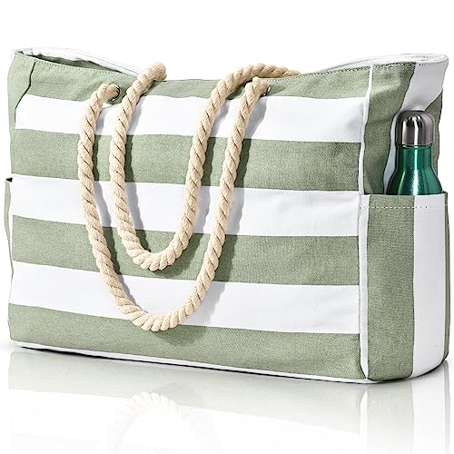 oscaurt Strandtasche Canvas Tote Bag Shopper Tasche Damen Handtasche Groß Umhängetasche Geschenke für Frauen Einkaufstasche Sporttasche Stoffbeutel Beach Bag von oscaurt