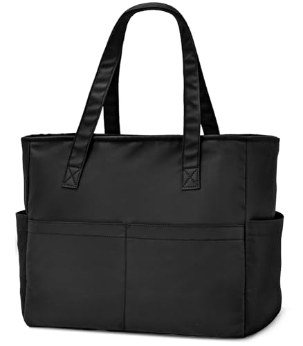 oscaurt Tote Bag Shopper Tasche Damen Laptoptasche Wasserdicht Arbeitstasche Damen mit 17 Zoll Laptopfach Faltbar Handtasche Strandtasche Sporttasche für Frauen von oscaurt