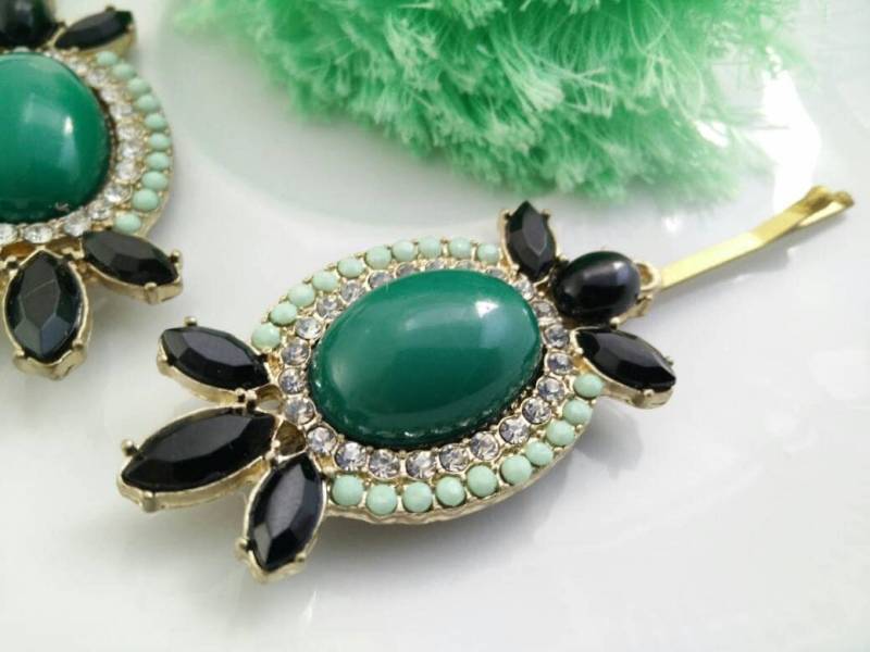 Sparkle Gentle Hair Pin, Brautschleier, Schmuck, Accessoires, Haarnadel, Für Ihr Haar, Pin Mit Glänzenden Steinen, Bobby Pins von oshratDesignz