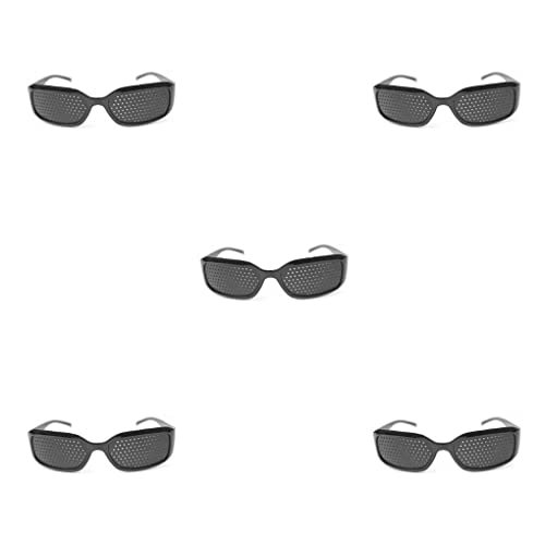 osiuujkw 5 Satz von Lochbrille, kleine Löcher, Anti Ermüdung, kompaktes Design, poröse Brillen, langlebige Brillen, Augentraining, Übung, Sehpflege, Nr.1 5Stk von osiuujkw