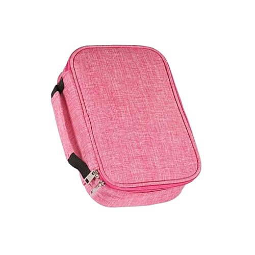 osiuujkw Multifunktionale Bleistifttasche mit organisierter Aufbewahrung 72 Fächer Oxford Stoff OxfordCloth 72 Fächer Federmäppchen Federmäppchen, Rosa von osiuujkw