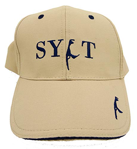 osters muschel-sammler-shop Baseball Cap in beige mit gesticktem SYLT-Logo - hochwertig verarbeitet- Sylt-Geschenk-Artikel von osters muschel-sammler-shop