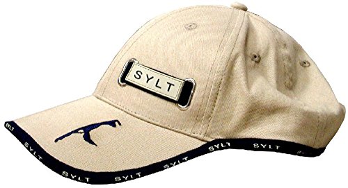 osters muschel-sammler-shop Baseball Cap in beige mit gesticktem SYLT-Logo - hochwertig verarbeitet von osters muschel-sammler-shop