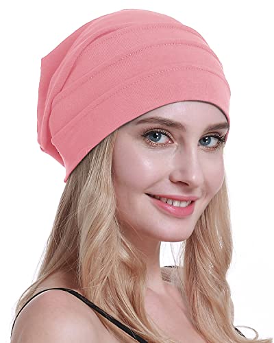 osvyo Baumwolle Chemo Hüte Soft Caps Krebs Kopfbedeckungen für Frauen Haarausfall versiegelt Verpackung HEISSES PINK von osvyo