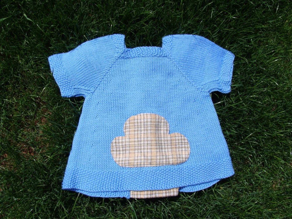 Kleine Wolke Handgestrickte Mädchen Pullover Bluse Kleine Wolke Handgestrickte Mädchen Pullover Bluse von ottermoondesigns