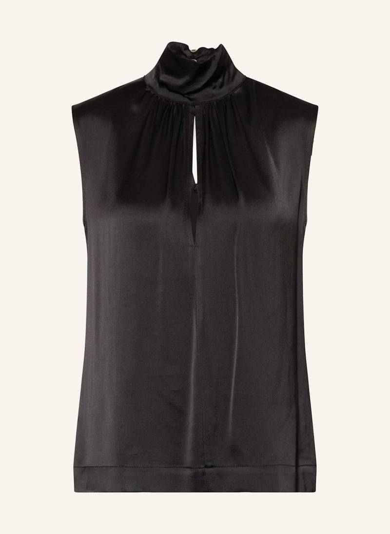 Ottod'ame Blusentop Aus Satin schwarz von ottod'ame