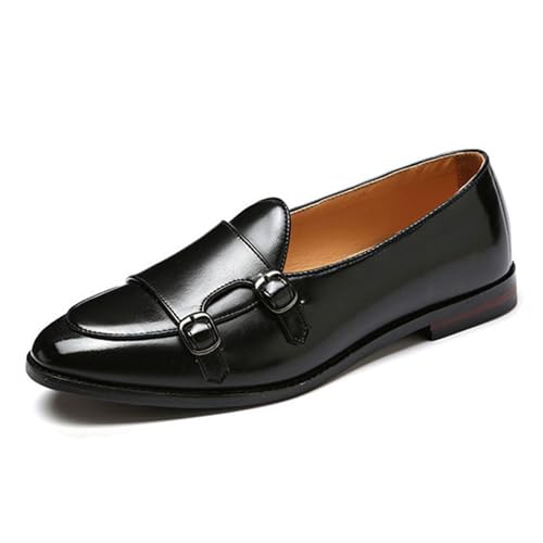 ottspu Herren Anzug Schuhe Für Männer Formal Oxford Tuxedo Kleid Schuhe PU Leder Moderne Formale Business Derby Schuhe,Schwarz,39 EU von ottspu