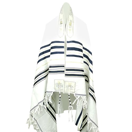 Tallis Gebetsschal 71"x 42" Jüdischer Tallit Schal Männer/Frauen Schal Gebet Israel Stye Polyester Pashmina Chal Mesiánico/Tallit Der Messias Tallit von oueyfer