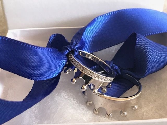 Krone Ring, Silber Ring, König Ring, Krone Ring Set, Krone Trauringe, Krone Verlobungsringe, Krone Verlobungsringe von ourcrown